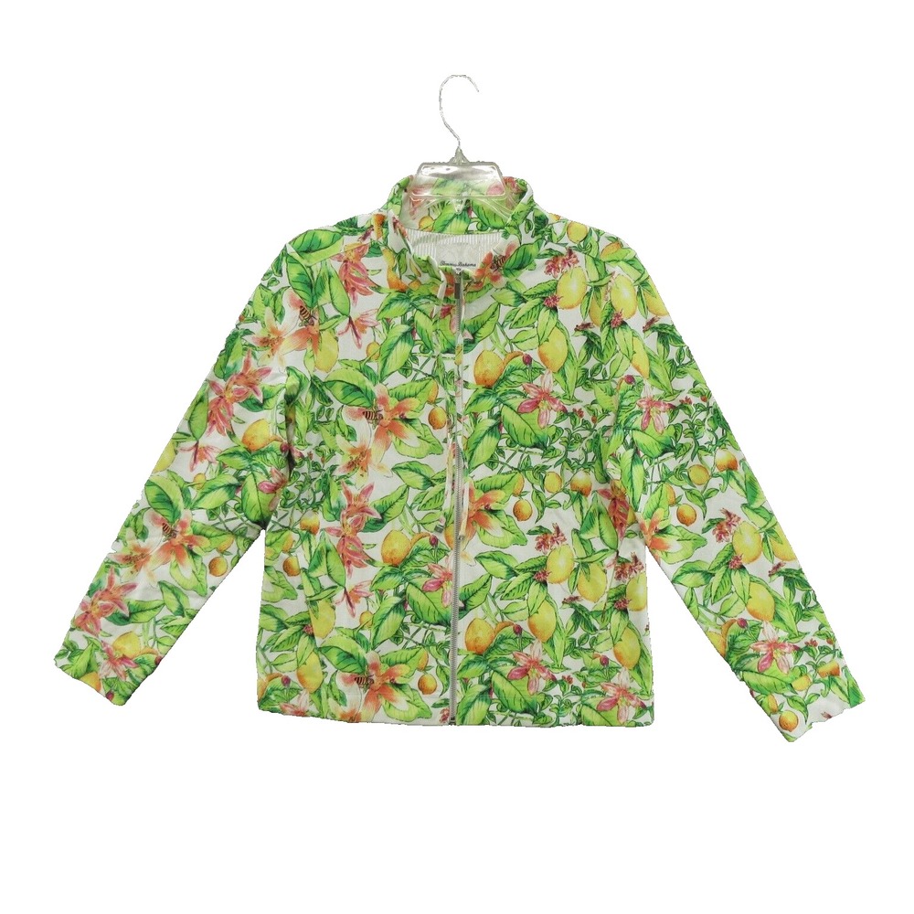 Tommy Bahama Windbreaker Jacket Small SW221239 Buds And Bees Martinique FZ New